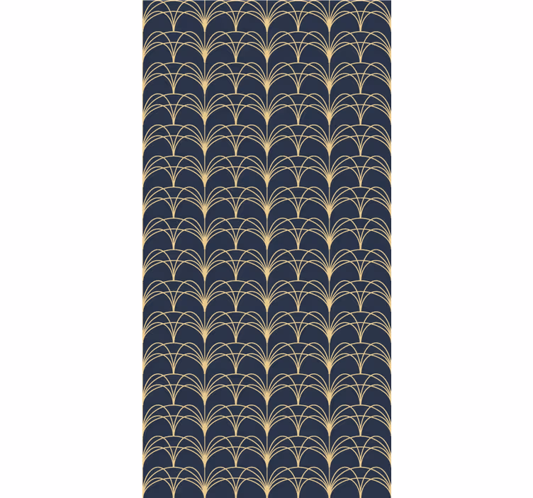 Rolo zavjese elegantan zlatni lukovi - TenStickers