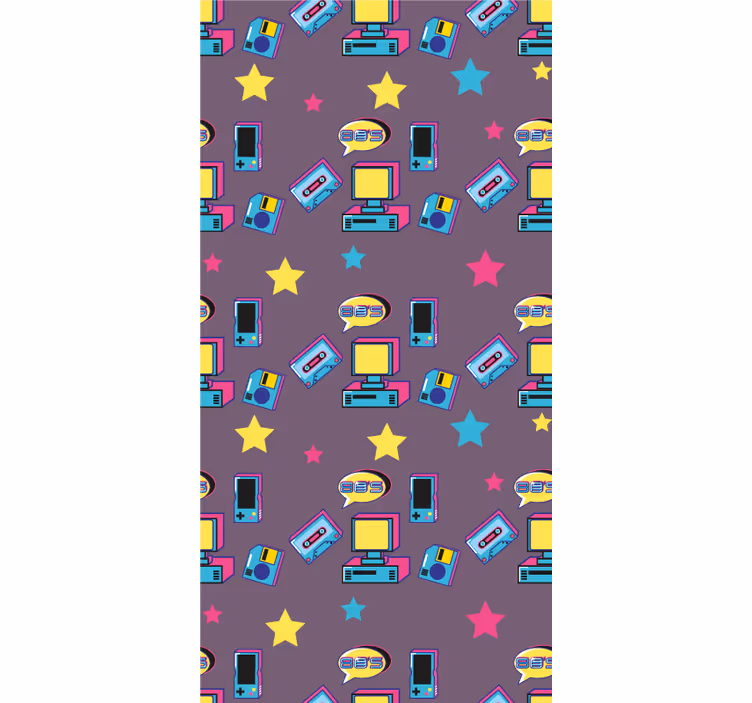 Rolo zavjese štreber retro ikone igara - TenStickers