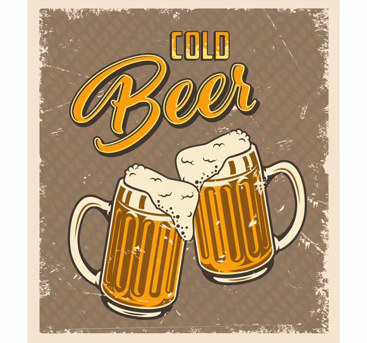 Rolo zavjese sport krigle za hladno pivo - TenStickers