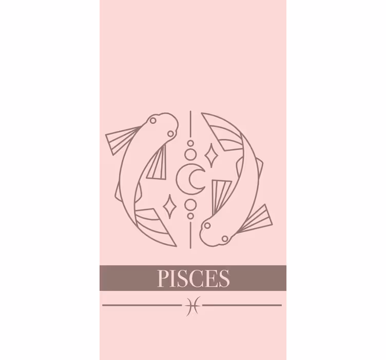 zavjese po mjeri dizajn zodijaka ribe - TenStickers