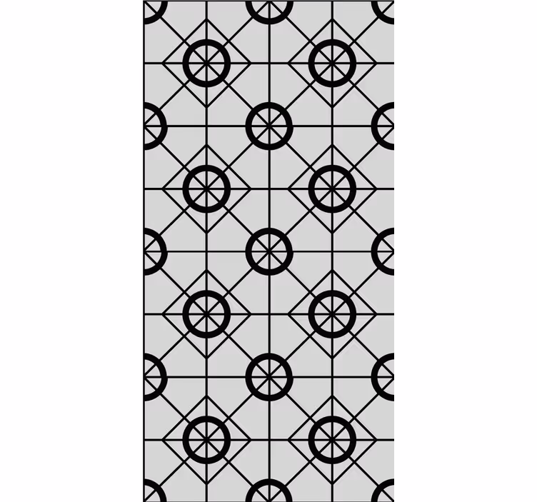 Rolo zavjese moderna geometrijski kružni motiv - TenStickers