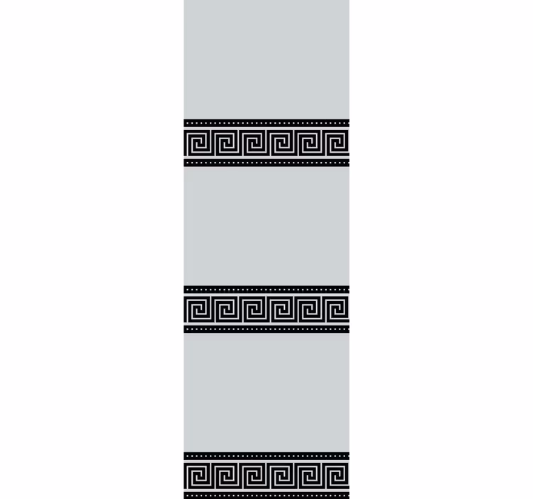 Rolo zavjese elegantan geometrijski crni uzorci - TenStickers