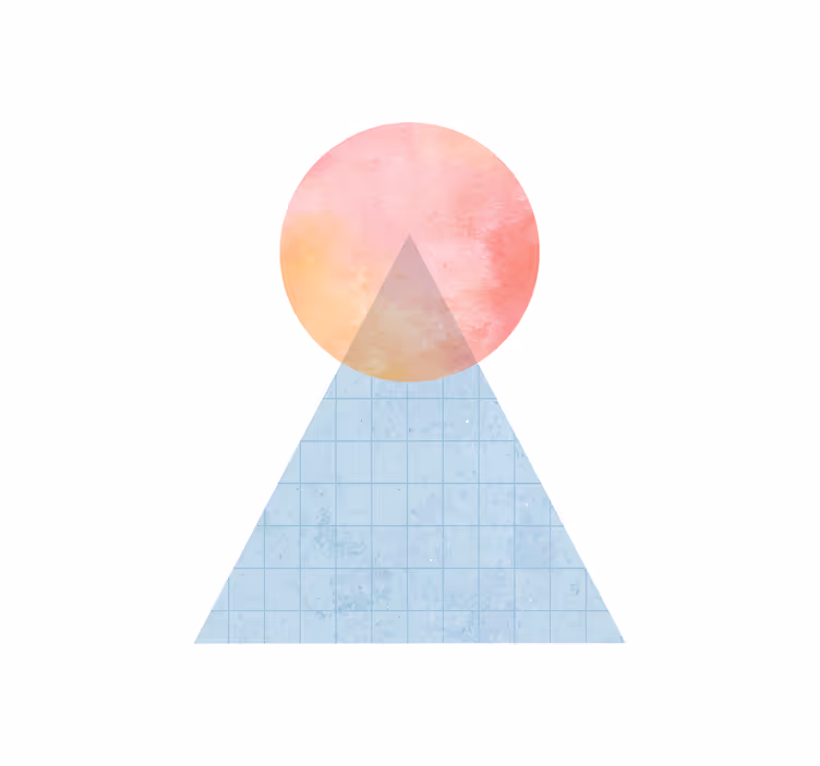 Rolo zavjese moderna geometrijska sunčana planina - TenStickers