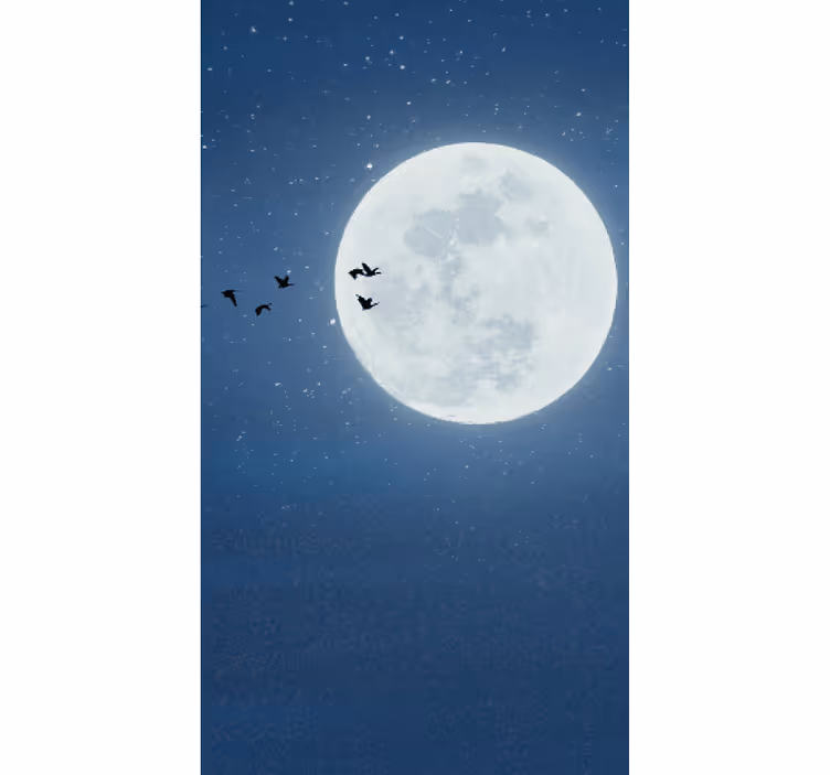 Pun mjesec i nebo originalna rolo zavjesa - TenStickers