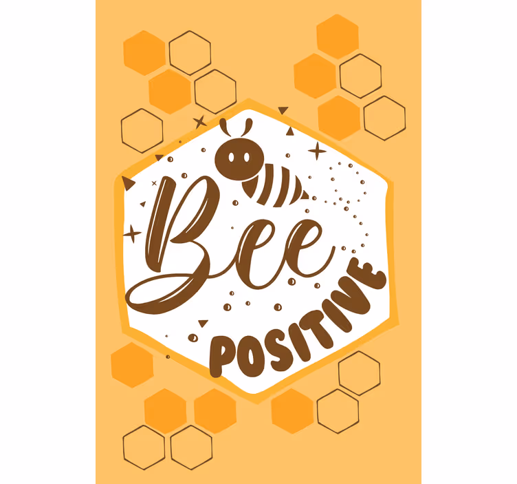 Rolo zavjese s tekstom pozitivna poruka pčele - TenStickers