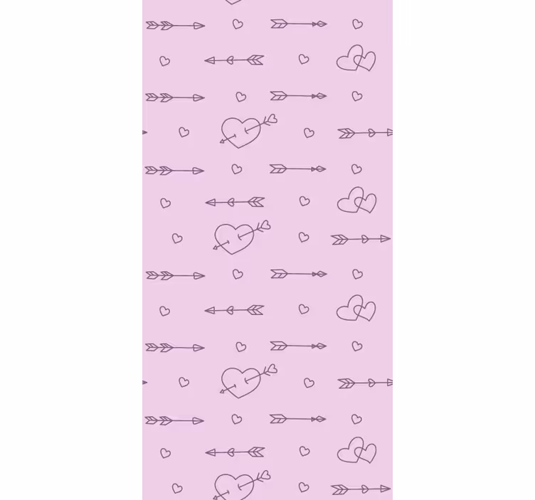 Rolo zavjese romantična srca i strijele - TenStickers