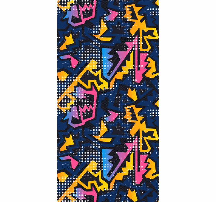 Geometrijski grafiti tinejdžer rolo zavjesa - TenStickers