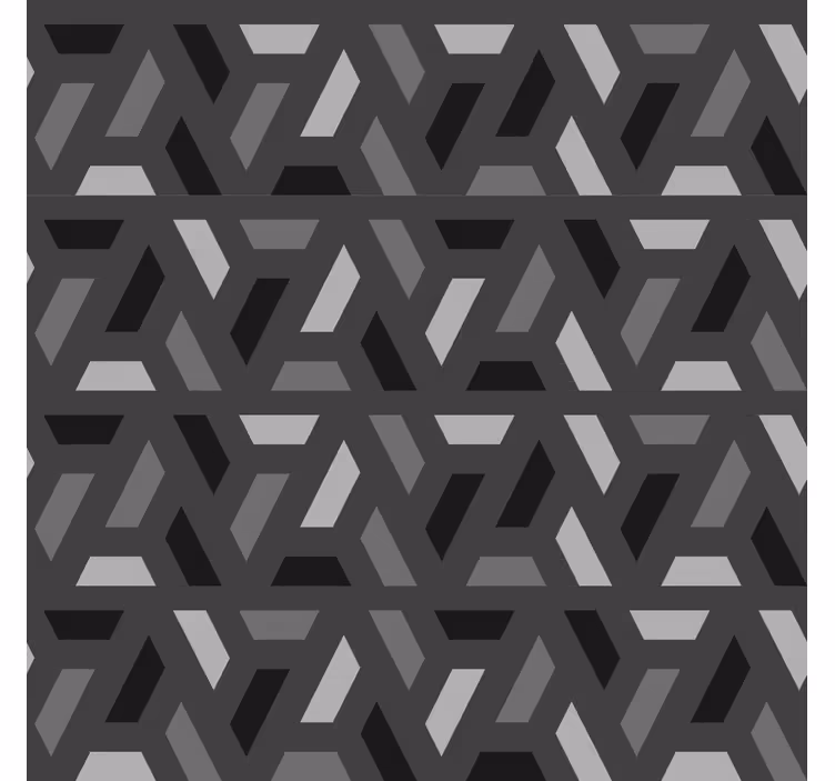 Zavjese za dnevni boravak geometrijski trokuti crni tonovi - TenStickers