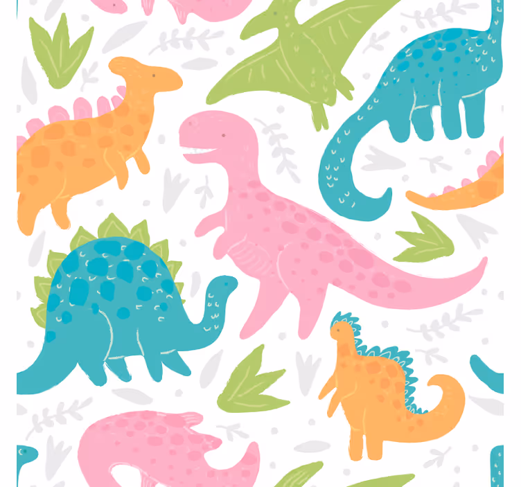Rolo zavjese dinosaura pastelne boje - TenStickers