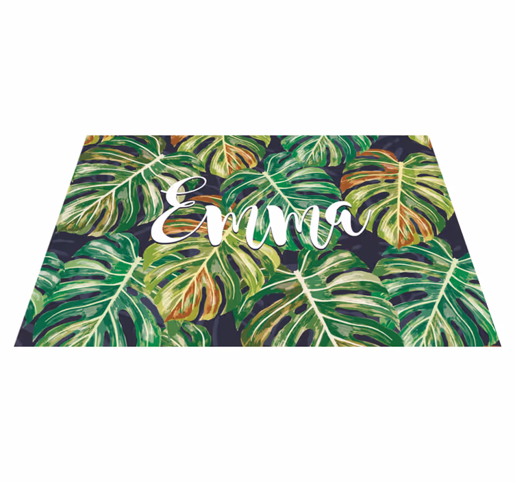 Personalizirani monstera cvjetni placemati - TenStickers