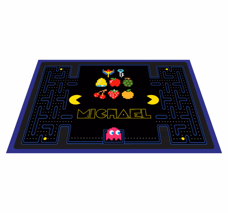 Pac man igra djecu placemati - TenStickers