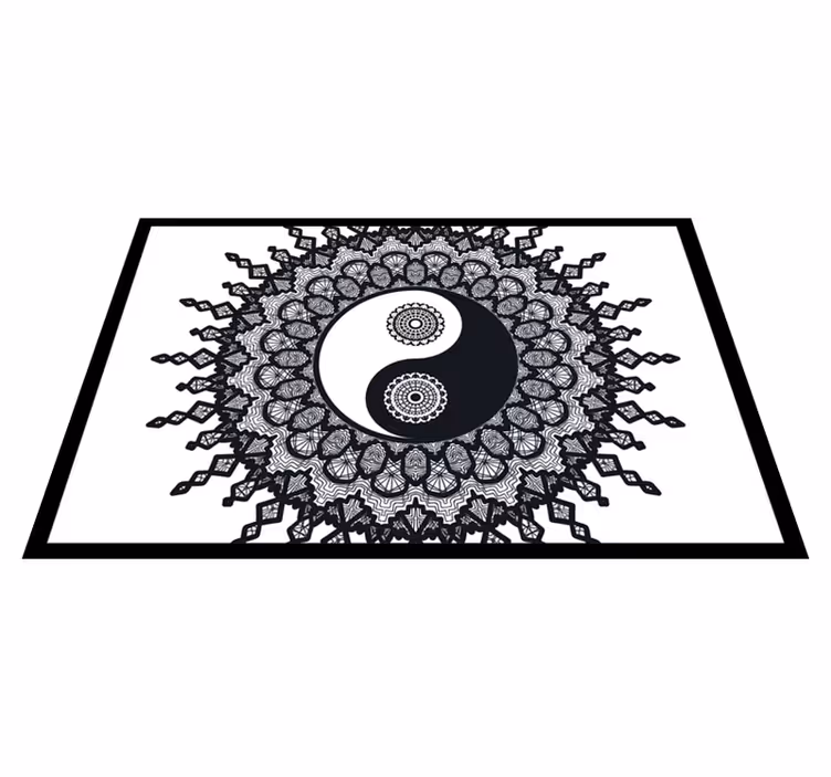 Podmetač tekstura yin yang mandala uzorak - TenStickers