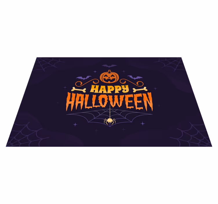 Sretan halloween tekst placemat - TenStickers