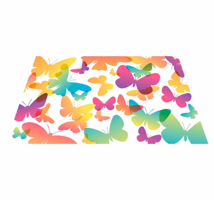 Podmetač djeca s vibrantnim uzorkom leptira - TenStickers