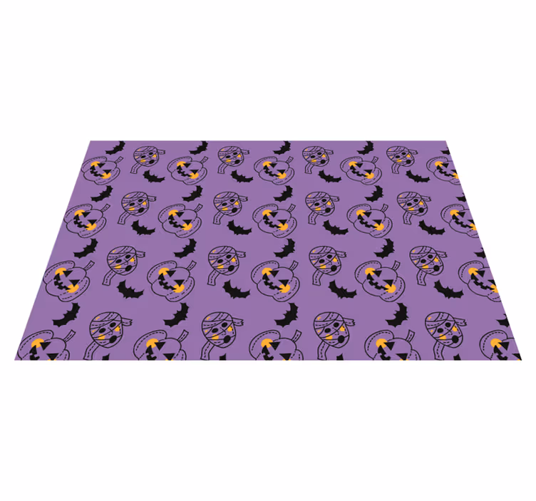 Halloween mumija palice i tikvice halloween mat - TenStickers