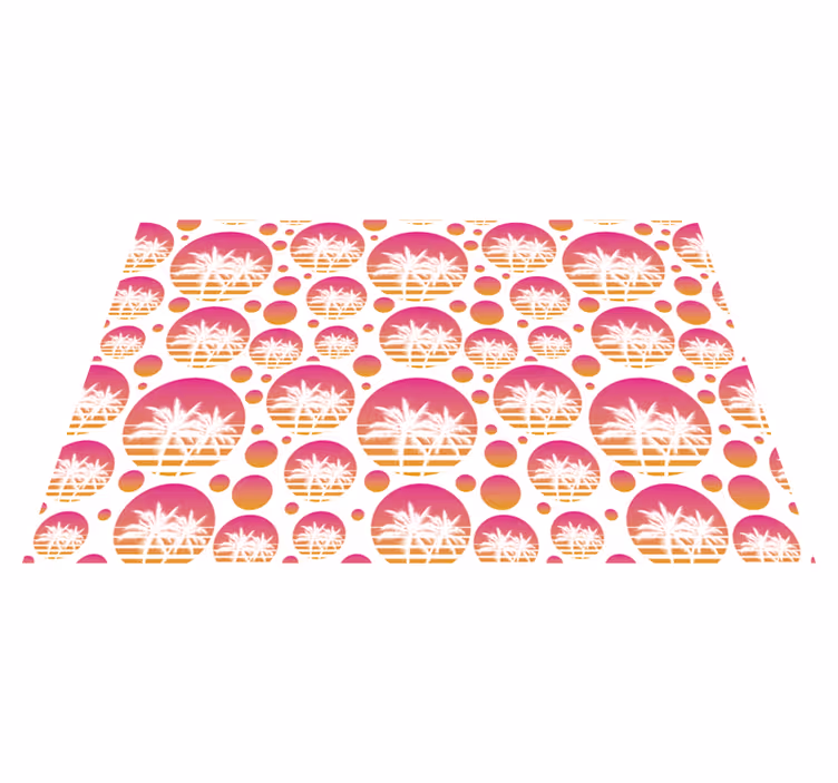 Podmetač izvornik s tropskim motivima palmi - TenStickers