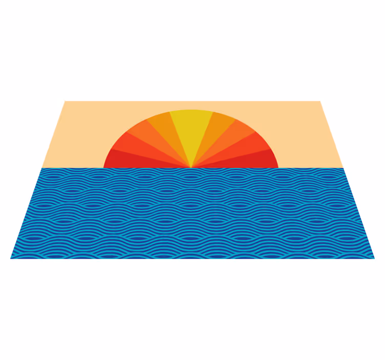 Podmetač tekstura zore ocean valovi - TenStickers