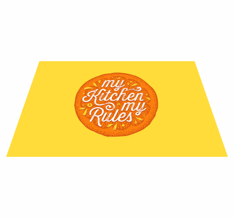 Podmetač citati izjava o pravilima kuhinje - TenStickers