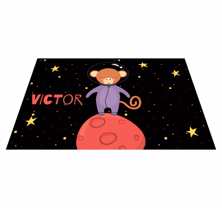Podmetač djeca avantura majmuna astronauta - TenStickers