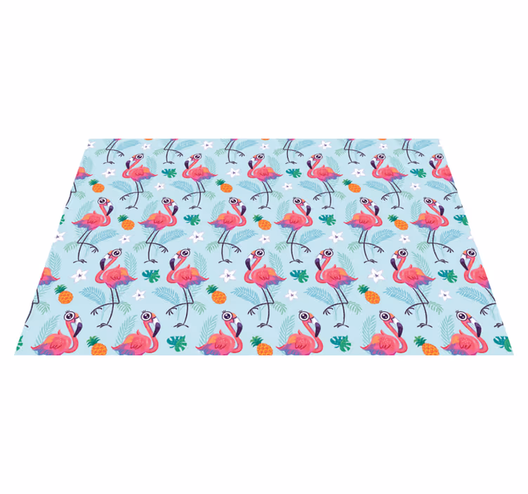 Flamingos placemat djeca posteljine - TenStickers