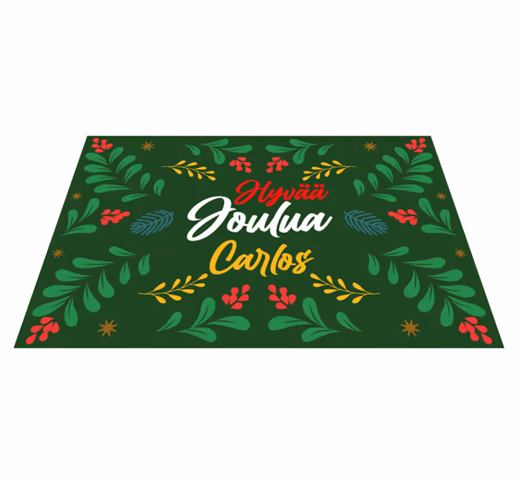Podmetač božić s uzorkom blagdanskog zelenila - TenStickers