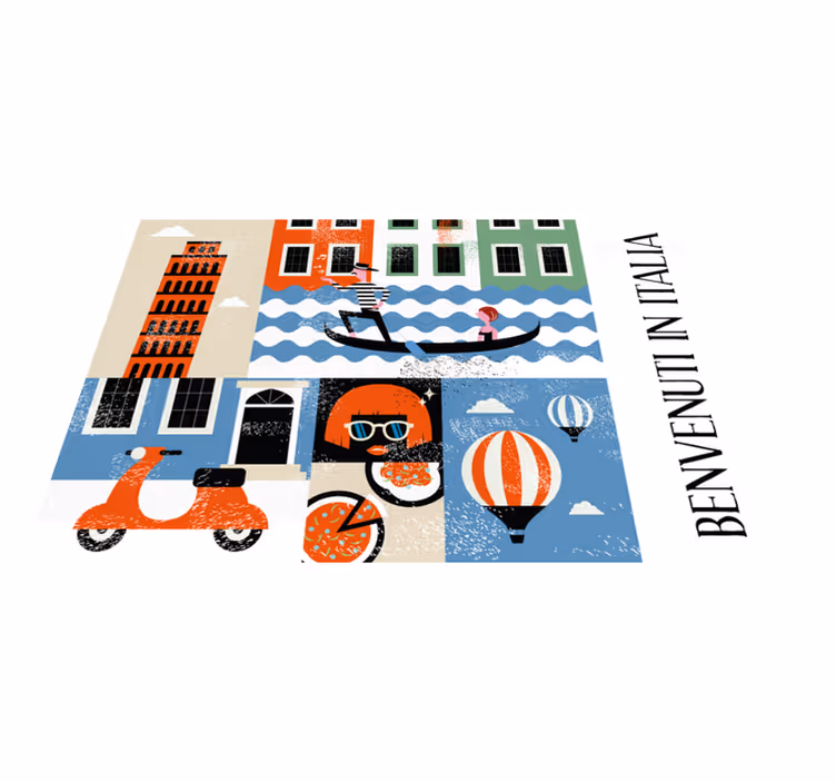 Talijanski najpoznatiji ikone hrane podmetači - TenStickers