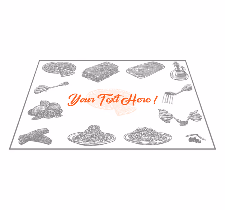 Podmetač izvornik u stilu ilustracije hrane - TenStickers
