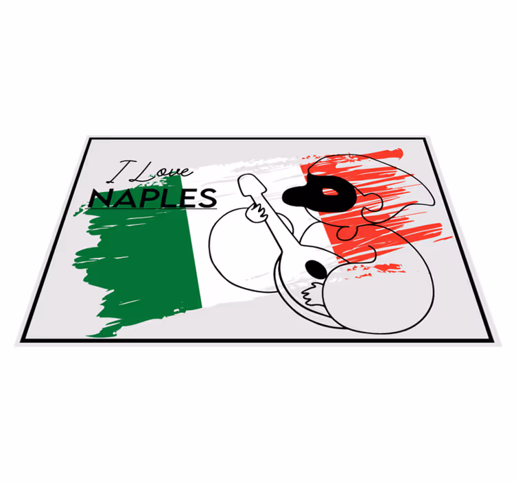 Podmetač citati volim dizajn napulja - TenStickers