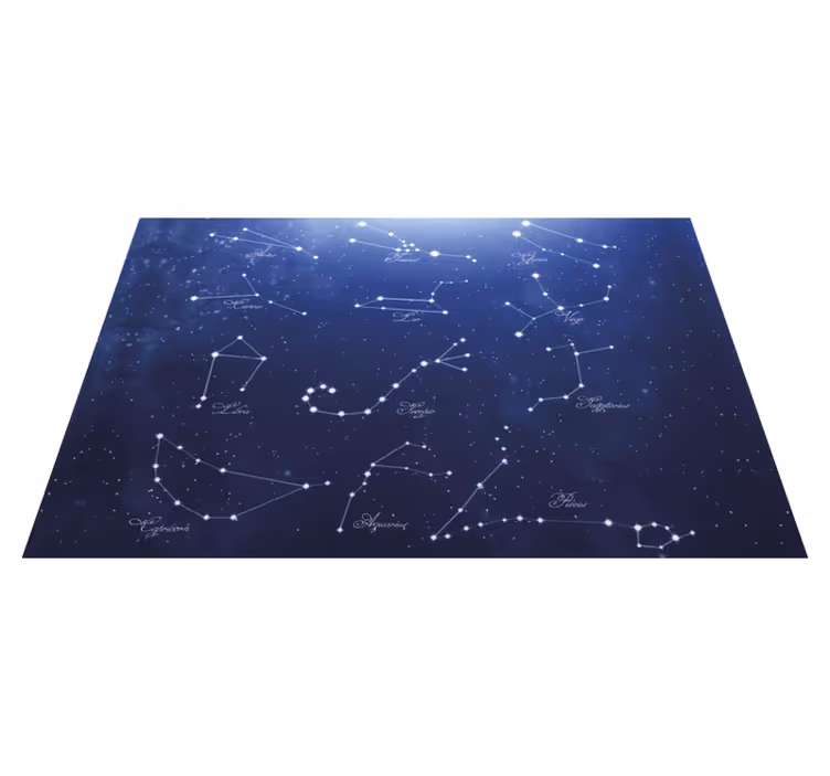 Plavi zodijak zvijezde elegantne podmetače - TenStickers