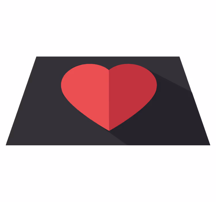 Podmetač izvornik u obliku srca - TenStickers