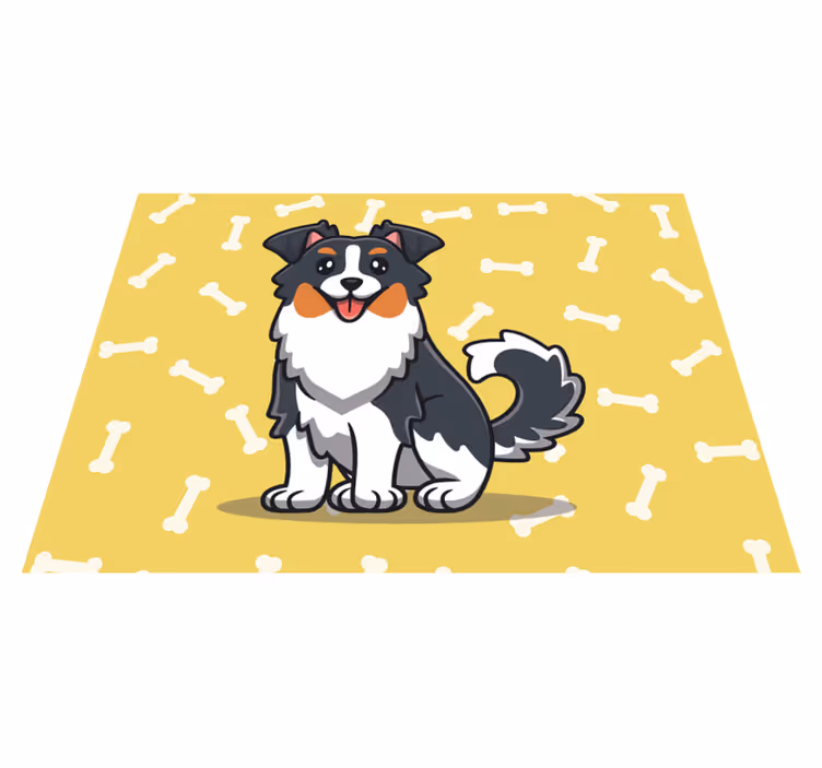 Podmetač djeca s simpatičnim psom - TenStickers