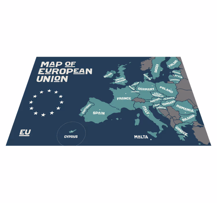 Podmetač citati karta europske unije - TenStickers
