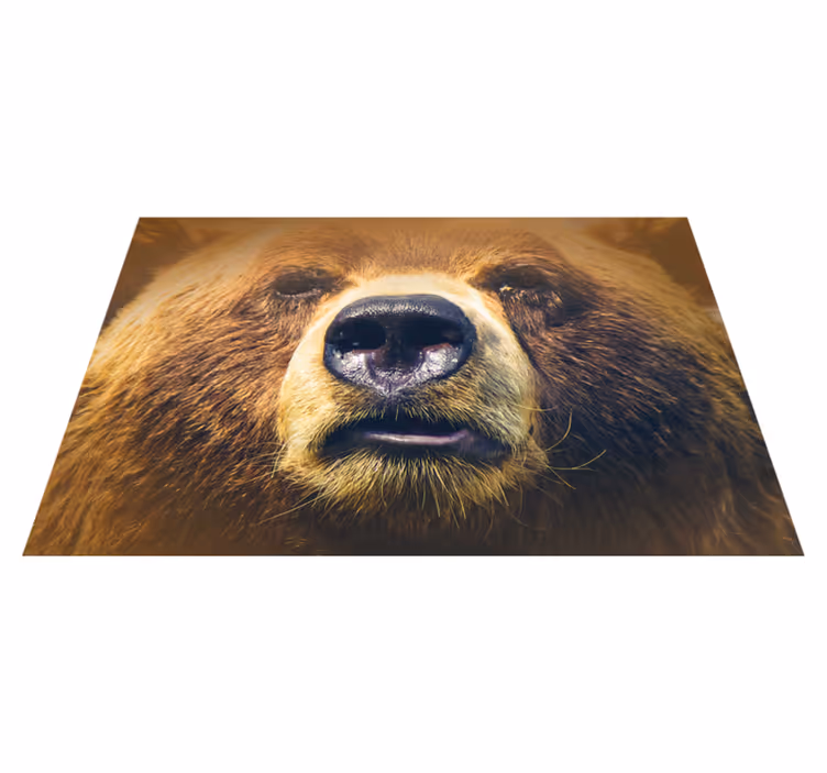 Podmetač izvornik lice medvjeda izbliza - TenStickers