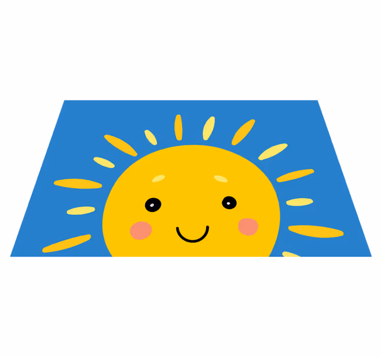 Podmetač djeca sretno sunce lice - TenStickers