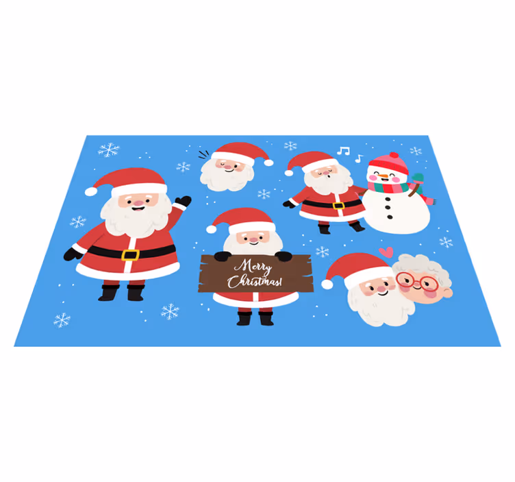 Podmetač božić likovi djeda božićnjaka - TenStickers