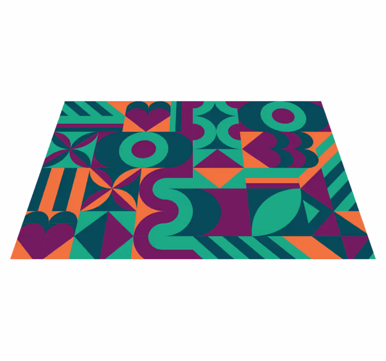 Moderne podmetače u boji s geometrijskim uzorkom - TenStickers