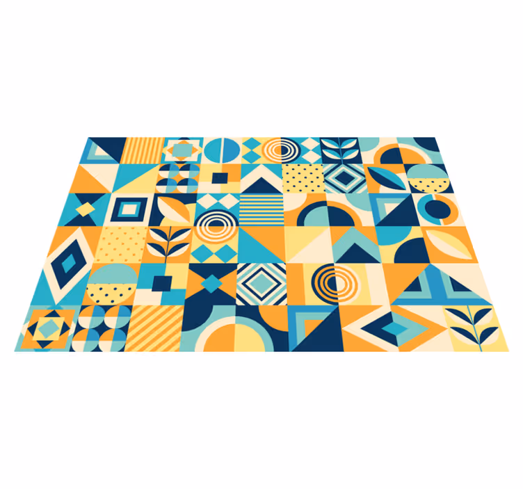 Podmetači s geometrijskim modernim pločicama - TenStickers