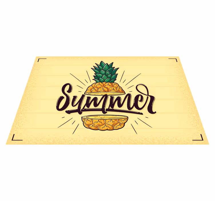 Podmetač citati s grafikom ljetnog ananasa - TenStickers