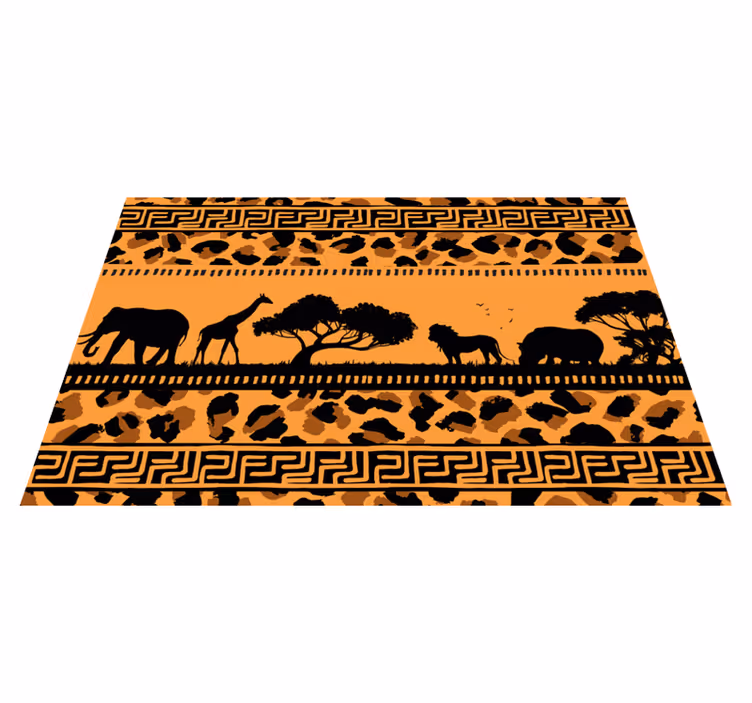 Leopard print s podmetačima za afričke životinje - TenStickers