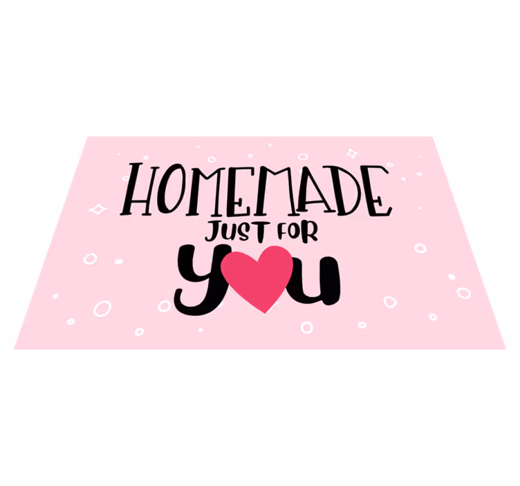 Podmetač citati s dizajnom srca ručne izrade - TenStickers