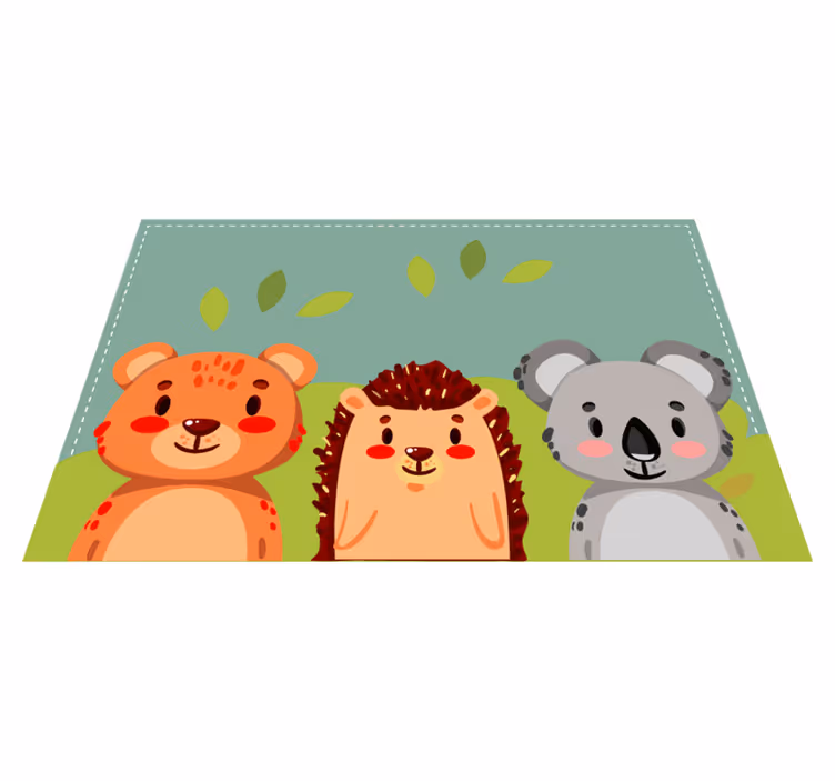 Podmetač djeca slatki prijatelji životinje - TenStickers