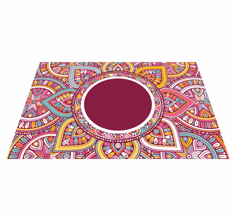 Podmetač izvornik Šareni mandala uzorak - TenStickers