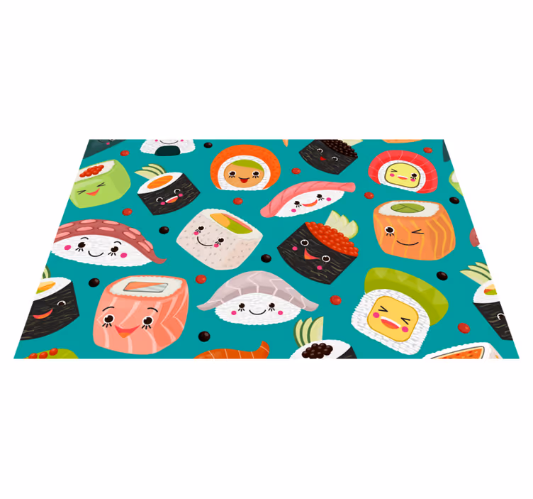 Podmetač djeca s simpatičnim likovima sushija - TenStickers