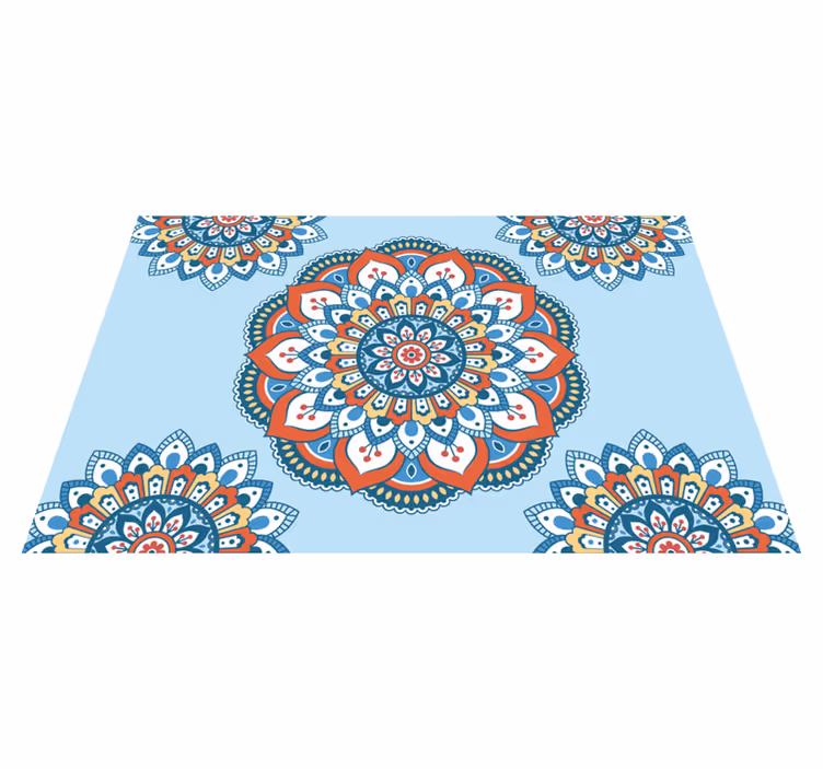 Podmetač izvornik s vibrantnim mandala motivom - TenStickers