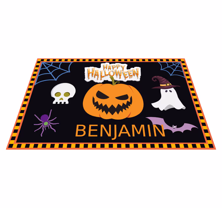 Dječji uzorak halloween s podmetačima s imenom - TenStickers