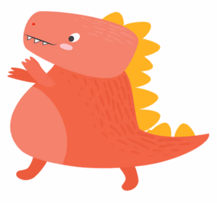 Podmetač djeca s simpatičnim dinosaurem - TenStickers