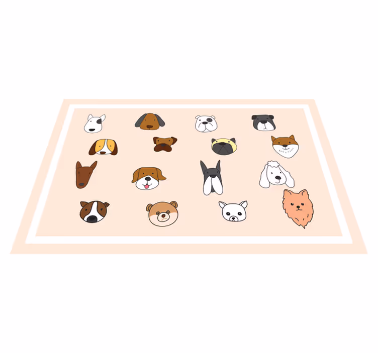 Podmetač djeca kolekcija životinjskih lica - TenStickers