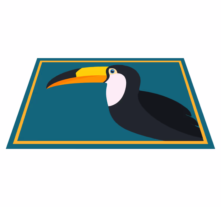 šareni tukan crtić moderne podmetače - TenStickers