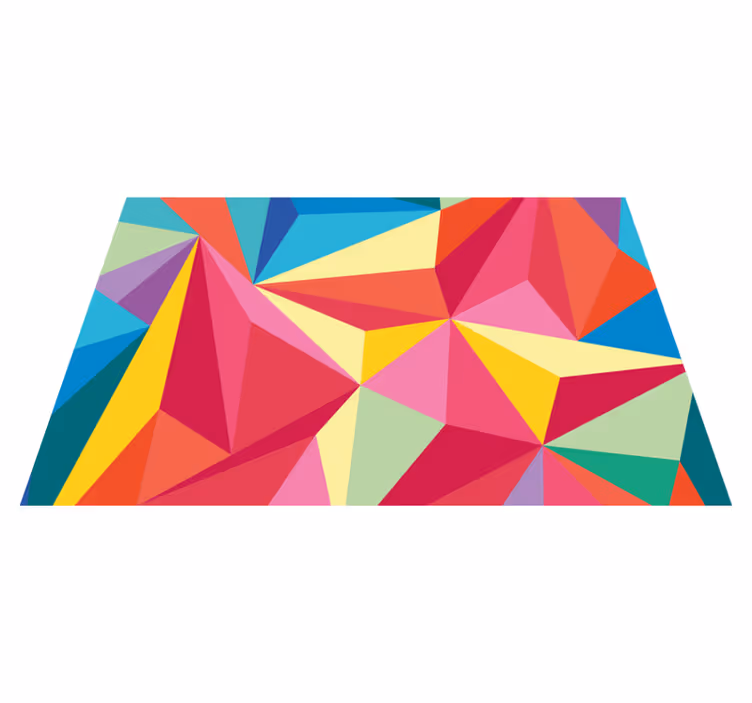 Podmetač izvornik geometrijska kolor kompozicija - TenStickers