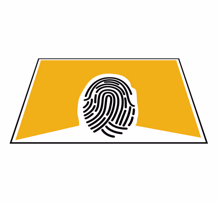 Podmetač izvornik s stiliziranim otiskom prsta - TenStickers
